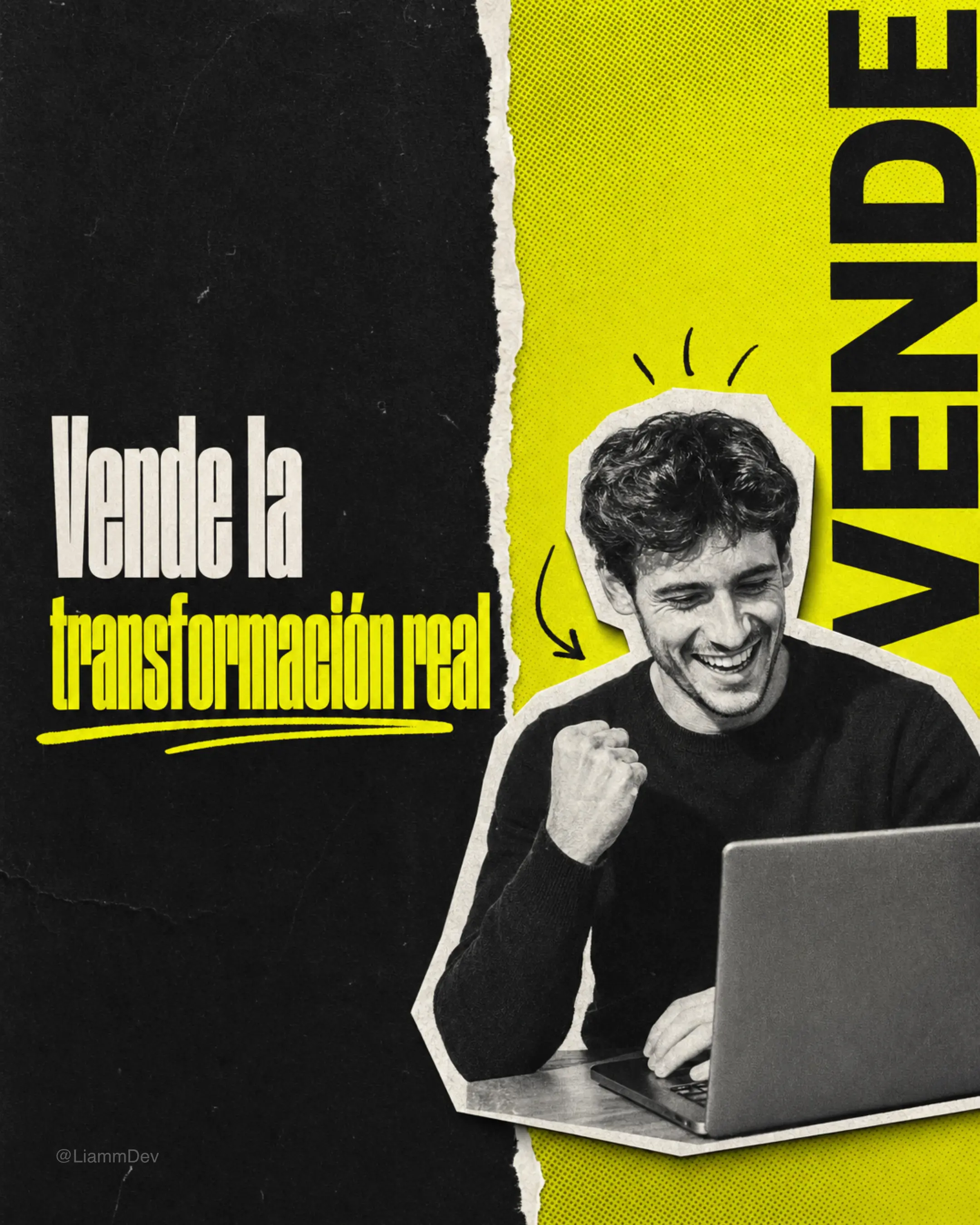 Slide de SwipeLoop con tipografía en capas
