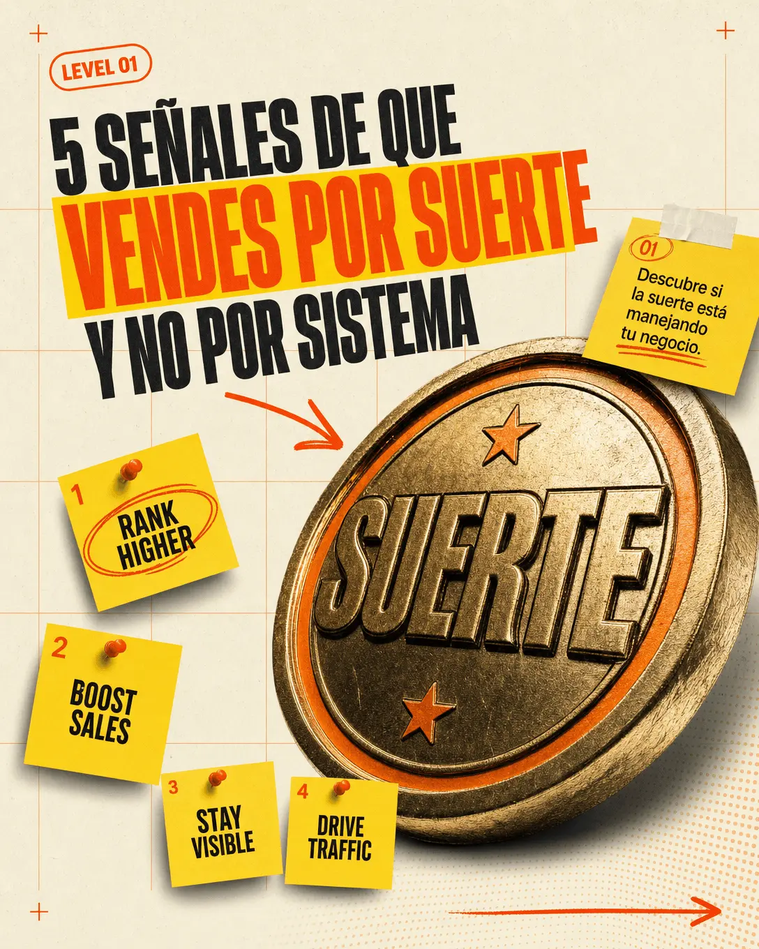 Slide social con un mensaje enfocado